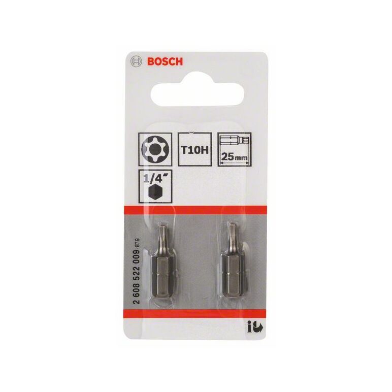 Bosch Security-Torx-Schrauberbit Extra-Hart T10H, 25 mm, 2er-Pack (2 608 522 009), image _ab__is.image_number.default