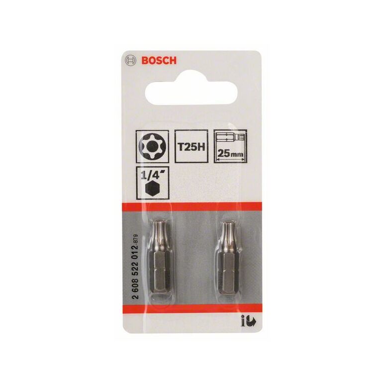Bosch Security-Torx-Schrauberbit Extra-Hart T25H, 25 mm, 2er-Pack (2 608 522 012), image _ab__is.image_number.default