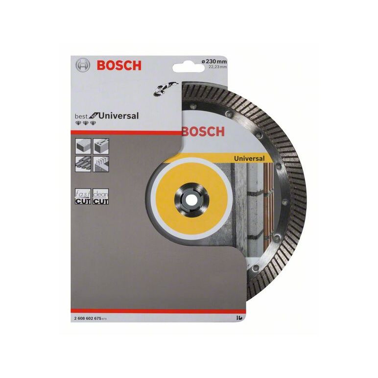 Bosch Diamanttrennscheibe Best for Universal Turbo, 230 x 22,23 x 2,5 x 15 mm (2 608 602 675), image _ab__is.image_number.default