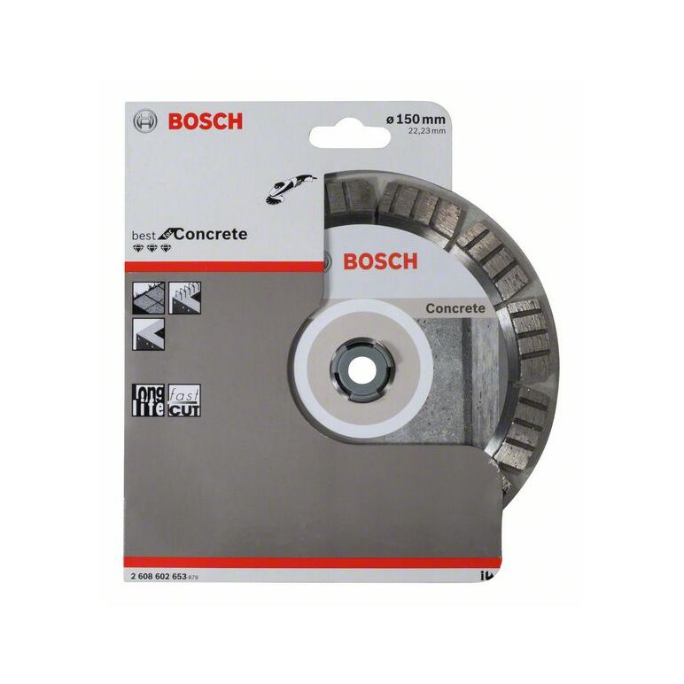 Bosch Diamanttrennscheibe Best for Concrete, 150 x 22,23 x 2,4 x 12 mm (2 608 602 653), image 