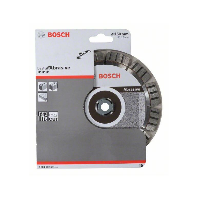 Bosch Diamanttrennscheibe Best for Abrasive, 150 x 22,23 x 2,4 x 12 mm (2 608 602 681), image 