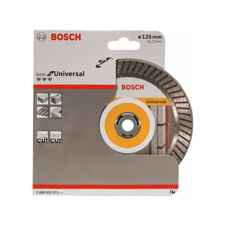 Bosch Diamanttrennscheibe Best for Universal Turbo, 125 x 22,23 x 2,2 x 12 mm (2 608 602 672), image 