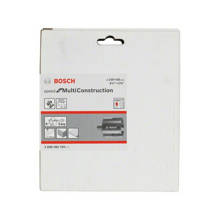 Bosch Lochsäge Speed for Multi Construction, 159 mm, 6 1/4 Zoll (2 608 580 769), image _ab__is.image_number.default
