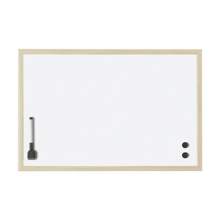 Magnetoplan Whiteboard mit Holz-Rahmen, 800 x 600 mm, image 