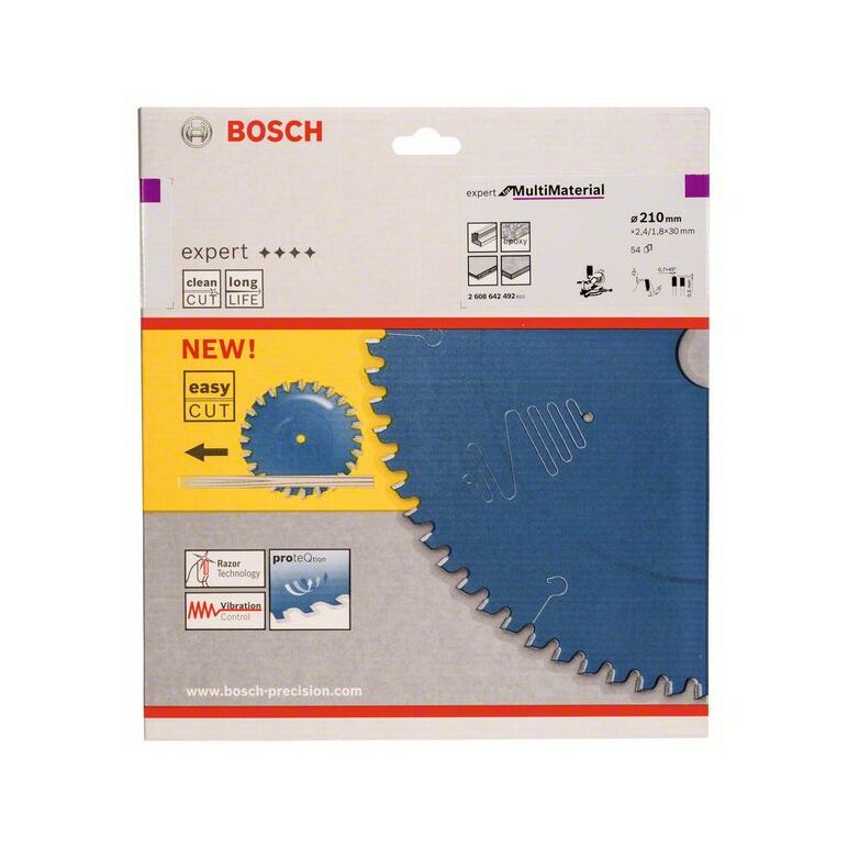 Bosch Kreissägeblatt Expert for Multi Material, 210 x 30 x 2,4 mm, 54 (2 608 642 492), image 