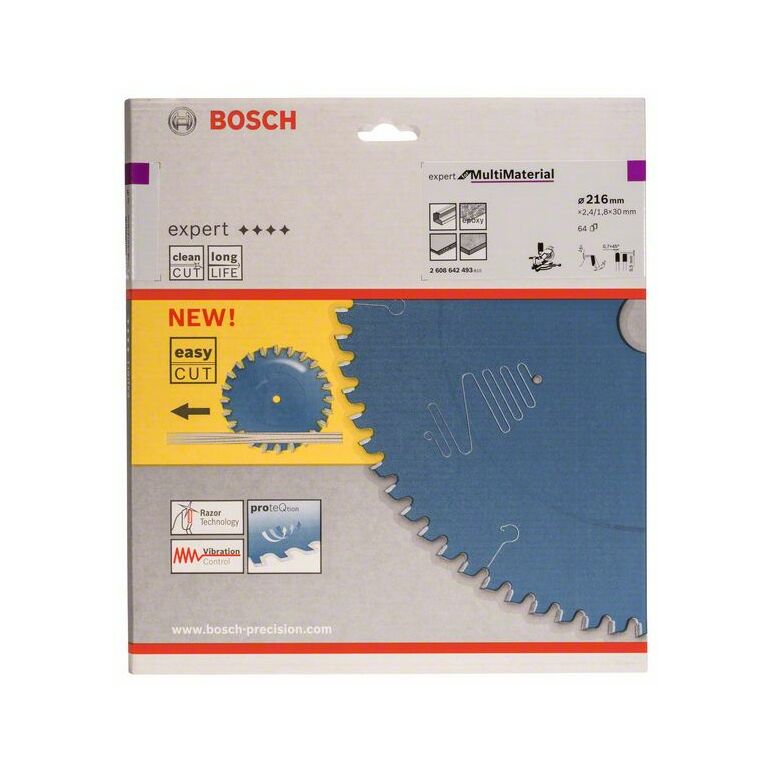 Bosch Kreissägeblatt Expert for Multi Material, 216 x 30 x 2,4 mm, 64 (2 608 642 493), image 