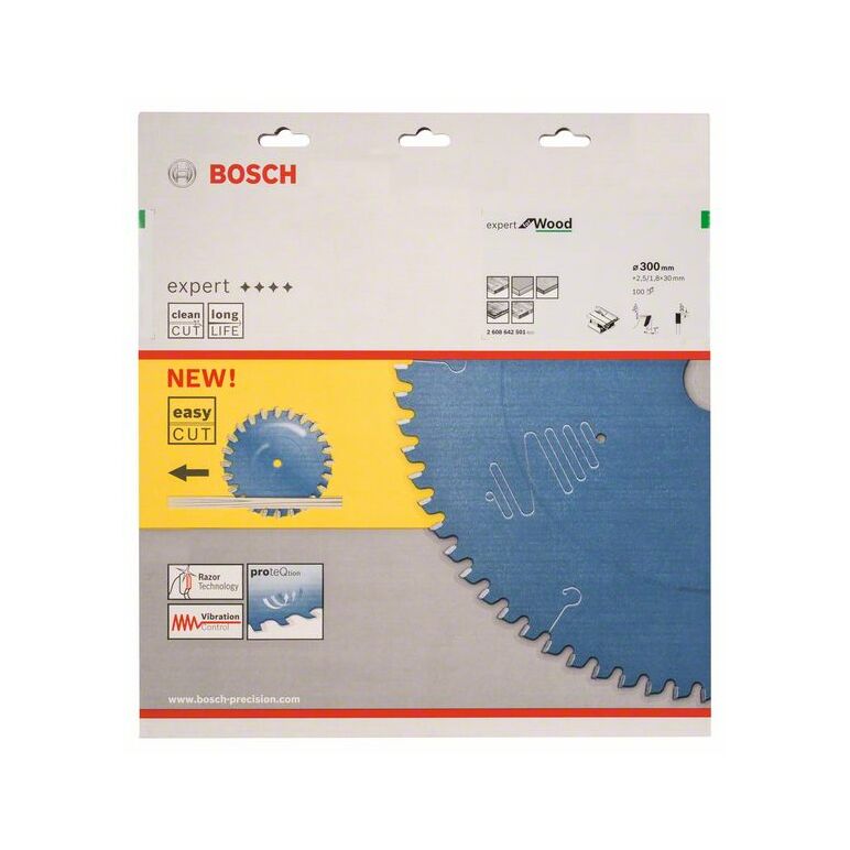 Bosch Kreissägeblatt Expert for Wood, 300 x 30 x 2,5 mm, 100 (2 608 642 501), image 