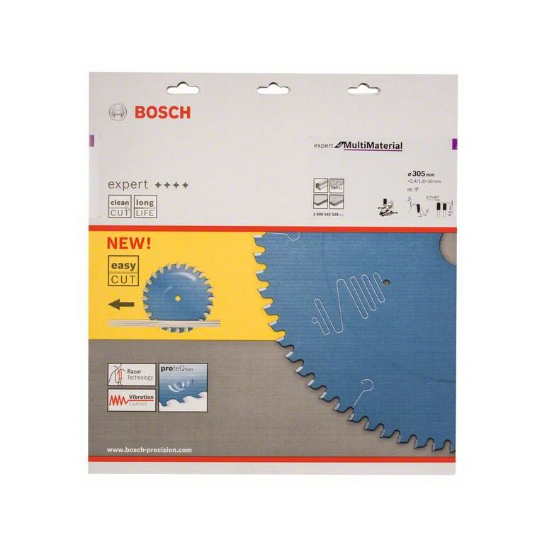 ▻ Bosch Kreissägeblatt Expert for Multi Material, 305 x 30 x 2,4 mm, 96 (2  608 642 529) ab 74,90€ | Toolbrothers