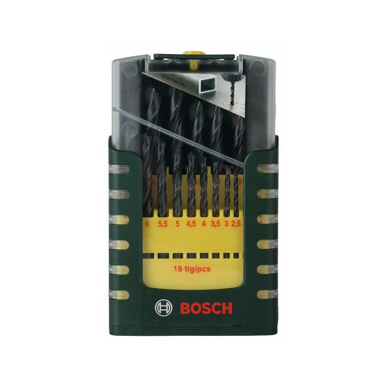 Bosch Metallbohrer-Set HSS-R, 19-teilig, 1 - 10 mm, Gripbox (2 607 017 151), image 