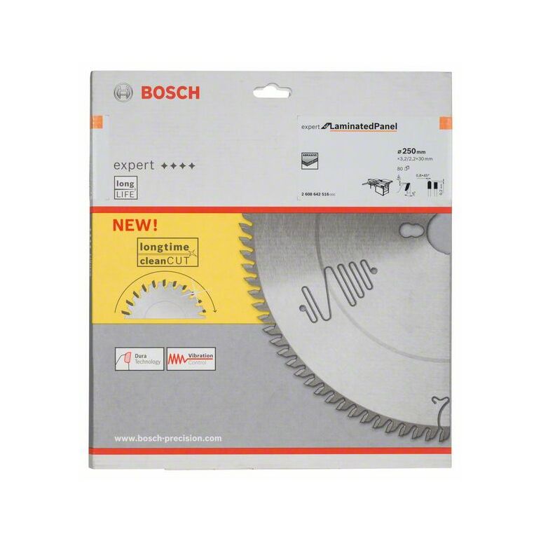 Bosch Kreissägeblatt Expert for Laminated Panel, 250 x 30 x 3,2 mm, 80 (2 608 642 516), image 