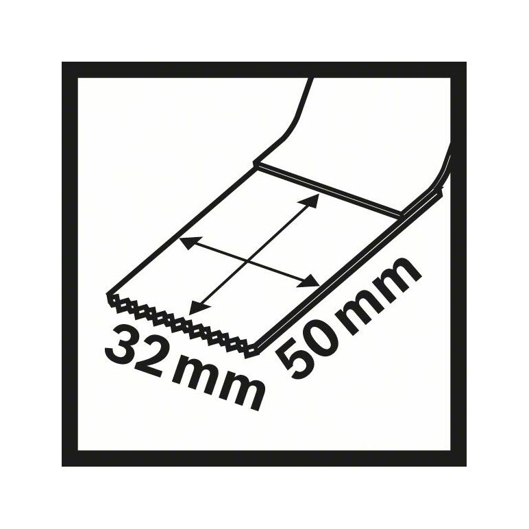 Bosch BIM Tauchsägeblatt AIZ 32 AB, Metal, 50 x 32 mm, 5er-Pack (2 608 661 908), image _ab__is.image_number.default