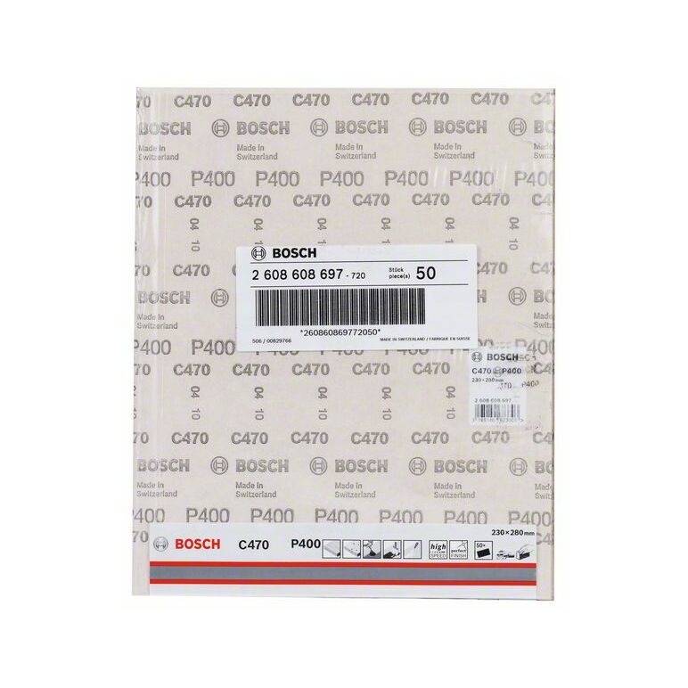 Bosch Schleifblatt C470, 230 x 280 mm, 400, ungelocht (2 608 608 697), image 