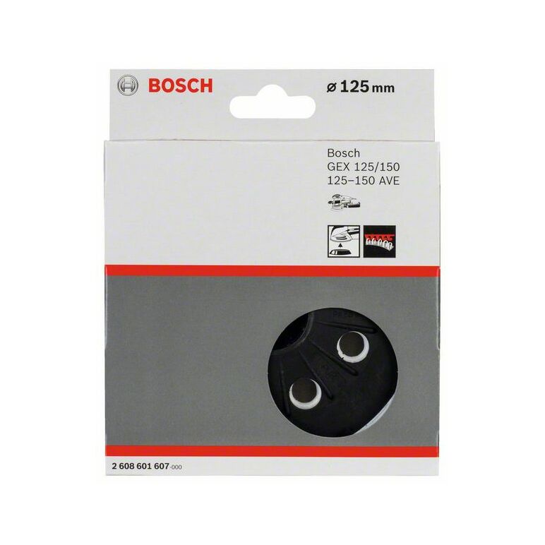 Bosch Stützteller, 125 mm, mittelhart (2 608 601 607), image 