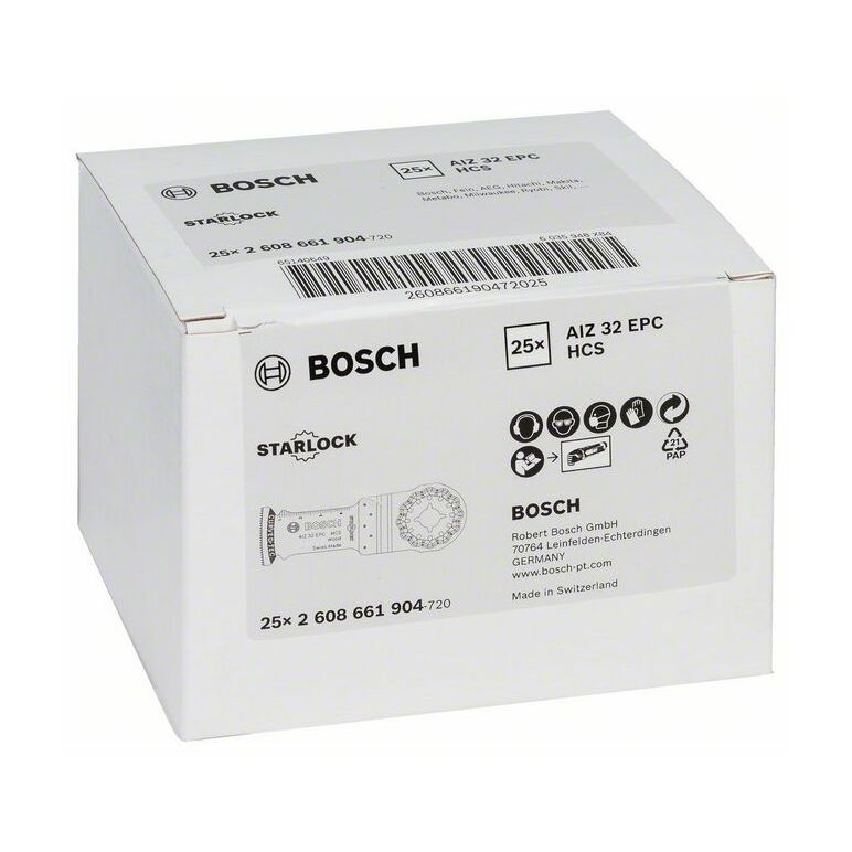 Bosch HCS Tauchsägeblatt AIZ 32 EPC Wood, 50 x 32 mm (2 608 661 904), image 
