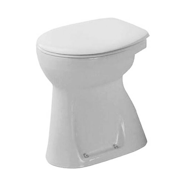 Duravit Stand-WC SUDAN DURAPLUS flach 360 x 505 mm, Abgang senkrecht weiß, image 