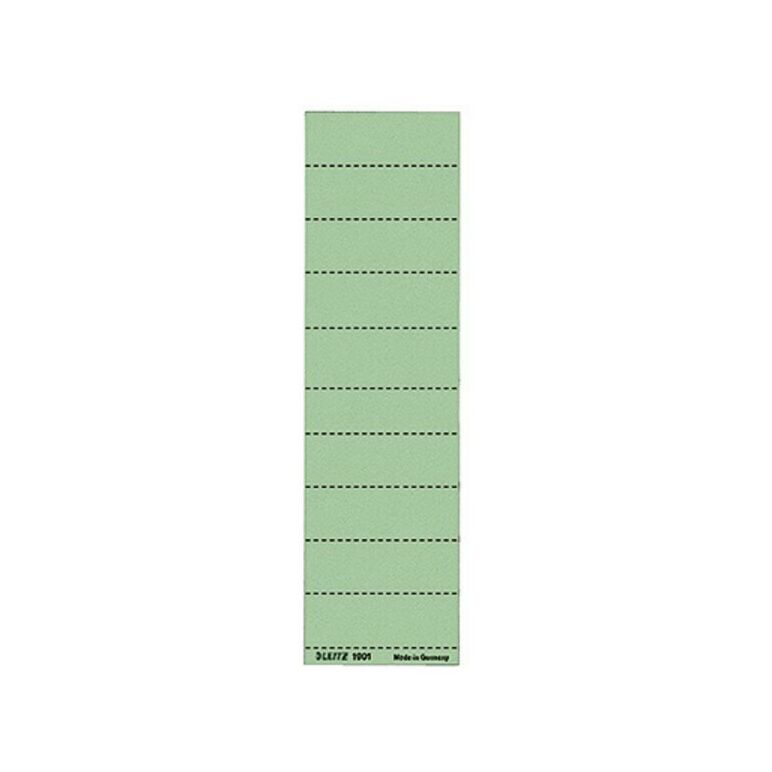 Leitz Beschriftungsschild 19010055 blanko 4zeilig grün 100 St./Pack., image 