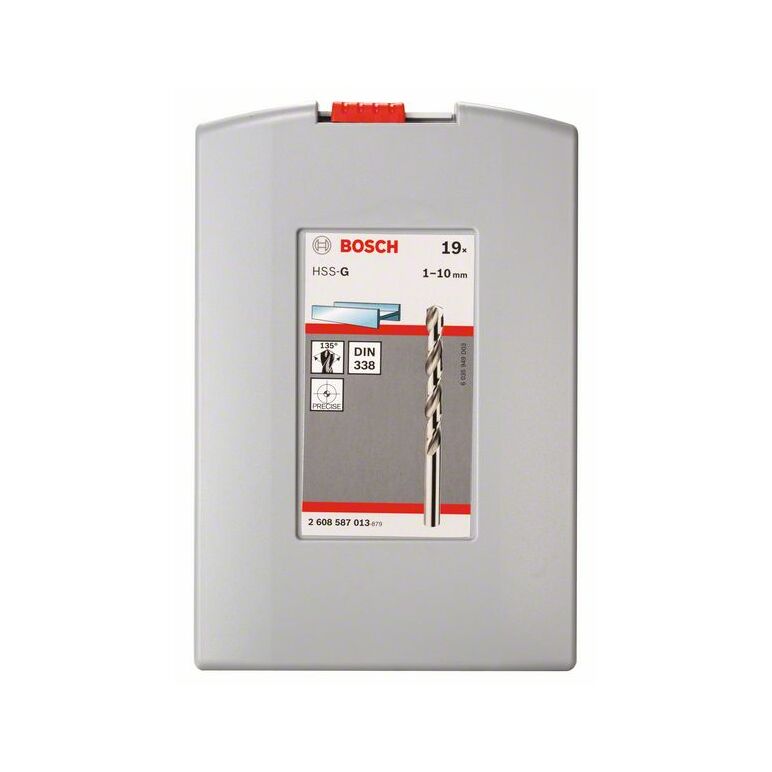 Bosch Metallbohrer-Set HSS-G, ProBox, 19-teilig, DIN 338, 135° 1-10 mm (2 608 587 013), image 