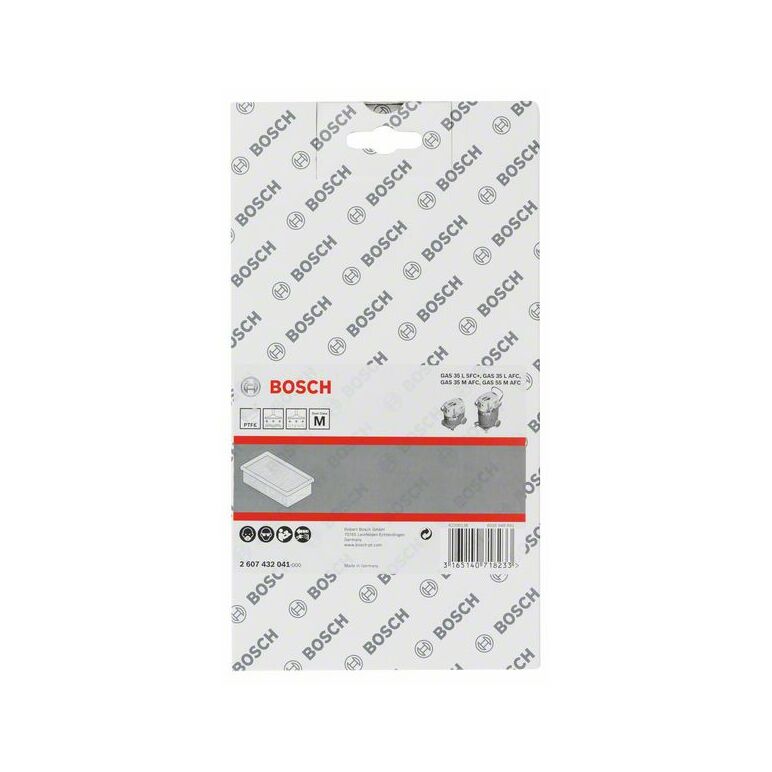Bosch Flachfaltenfilter Polytetraflourethylen, viereckig, 6150 cm², 240 x 140 x 56 mm (2 607 432 041), image 