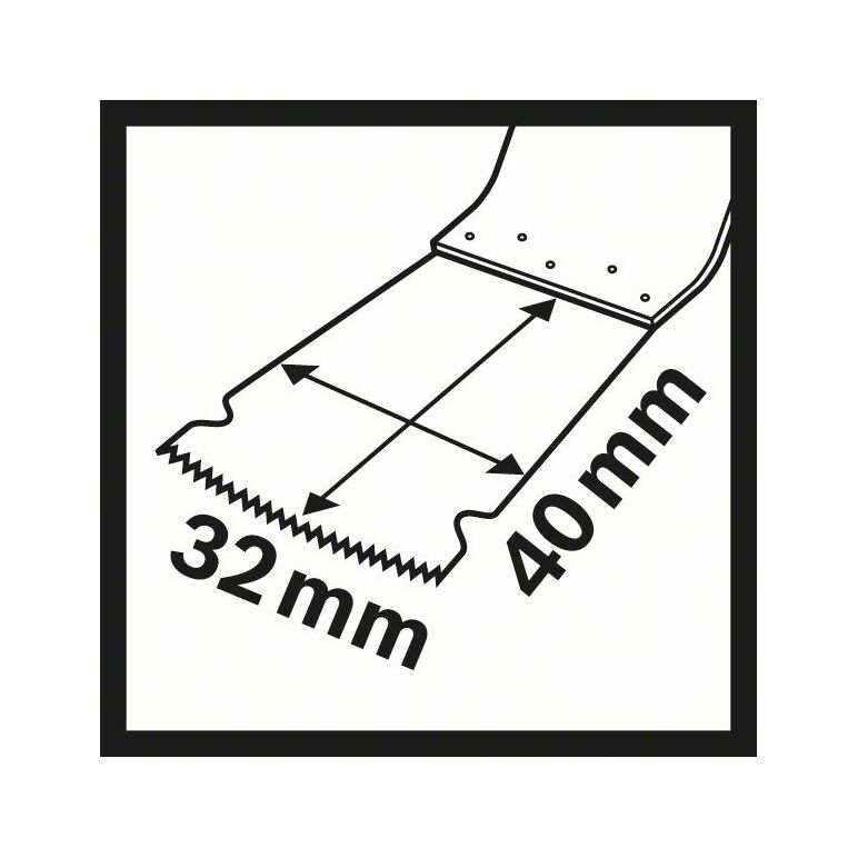 Bosch HCS Tauchsägeblatt SAIZ 32 EPC Wood, 40 x 32 mm (2 608 662 352), image _ab__is.image_number.default