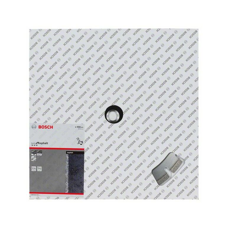 Bosch Diamanttrennscheibe Best for Asphalt, 450 x 25,40 x 3,6 x 12 mm (2 608 603 643), image 
