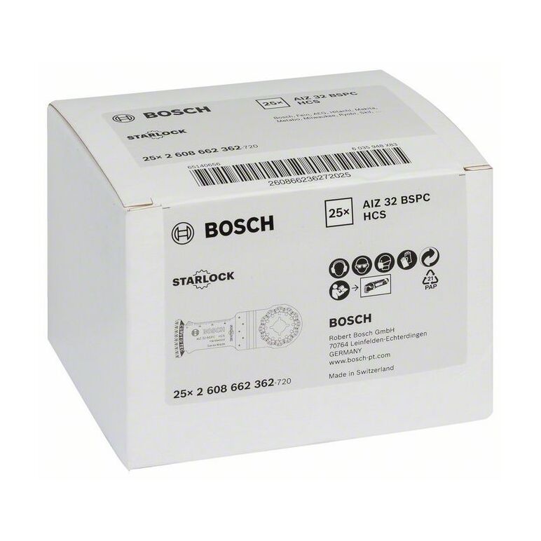 Bosch HCS Tauchsägeblatt AIZ 32 BSPC Hard Wood, 40 x 32 mm (2 608 662 362), image _ab__is.image_number.default