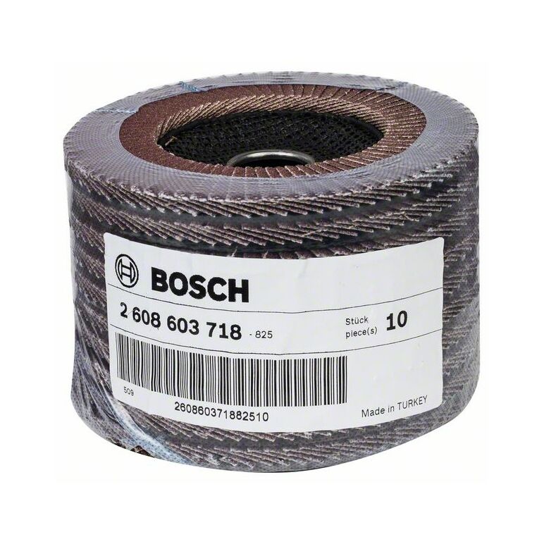 Bosch Fächerschleifscheibe X431 Standard for Metal, gerade, 125 mm, 80, Glasgewebe (2 608 603 718), image 