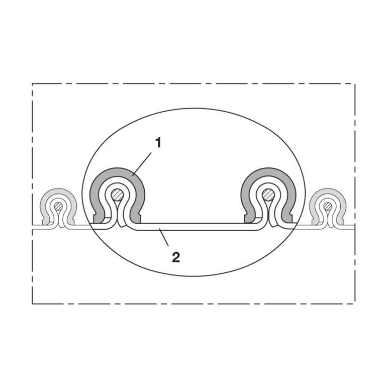 Norres Gewebeschlauch hitzebeständig (+280°C) Ø 400mm L: 3m CP SIL 460, image 
