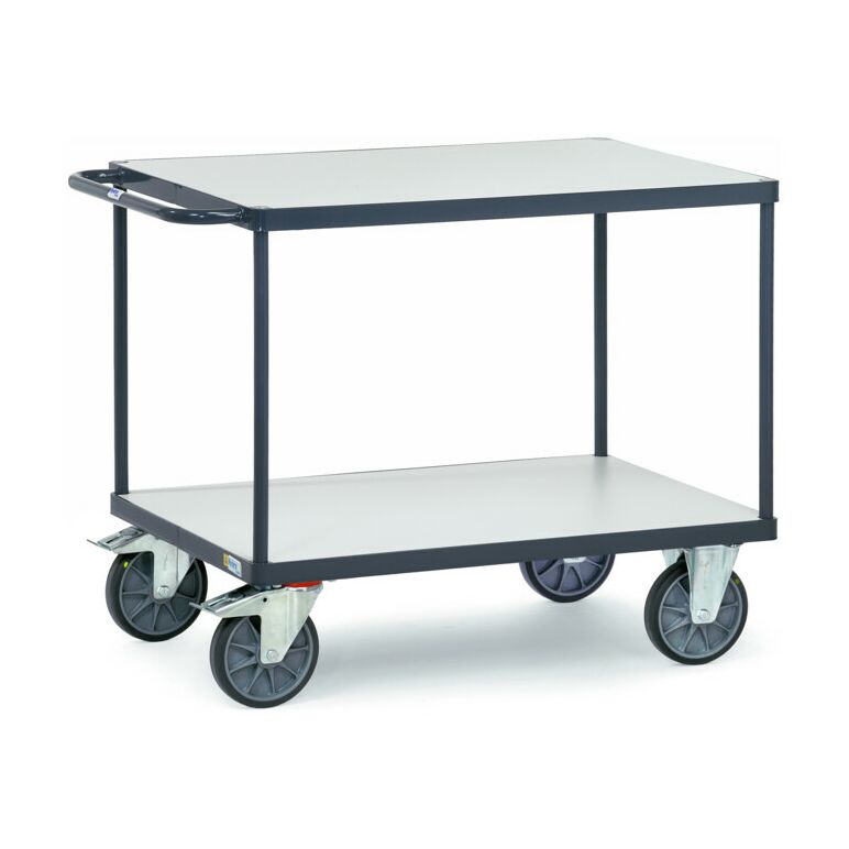 fetra ESD-Tischwagen bis 600 kg, mit 2 Böden, elektrisch leitfähige Ausführung, image 