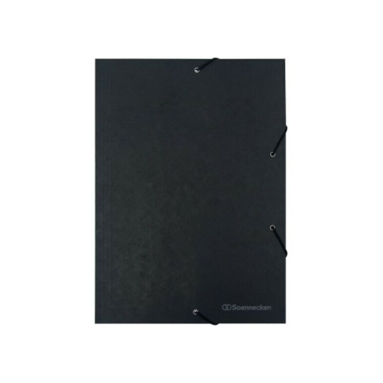 Soennecken Eckspanner 1489 DIN A4 3Klappen und Gummizug schwarz, image 