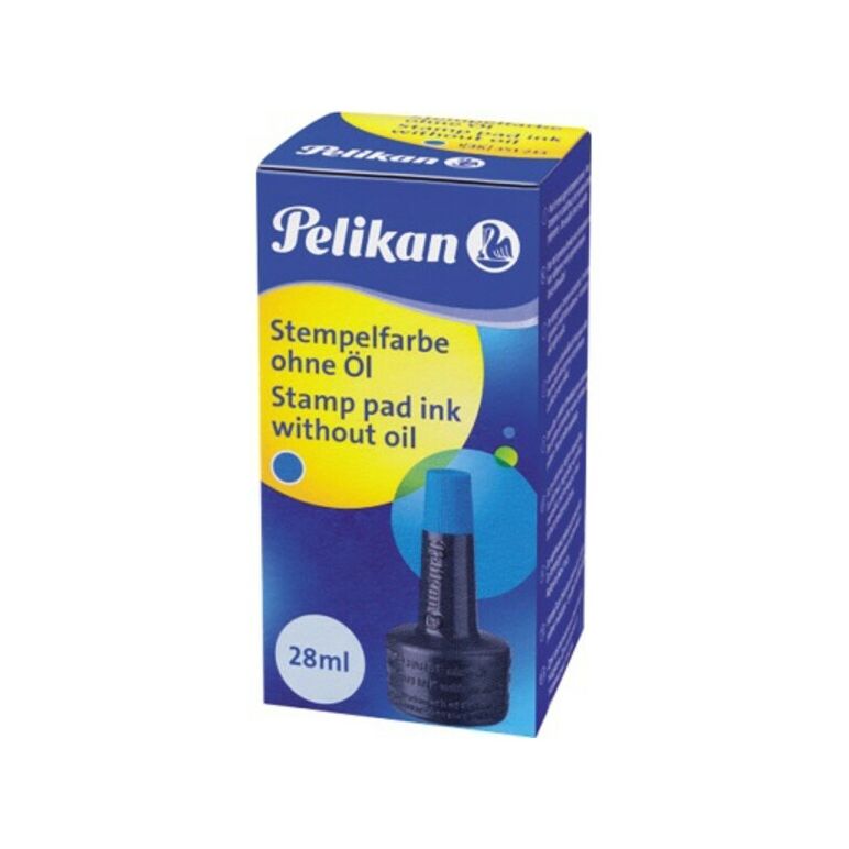 Pelikan Stempelfarbe 4K 351213 ohne Öl 28ml blau, image 