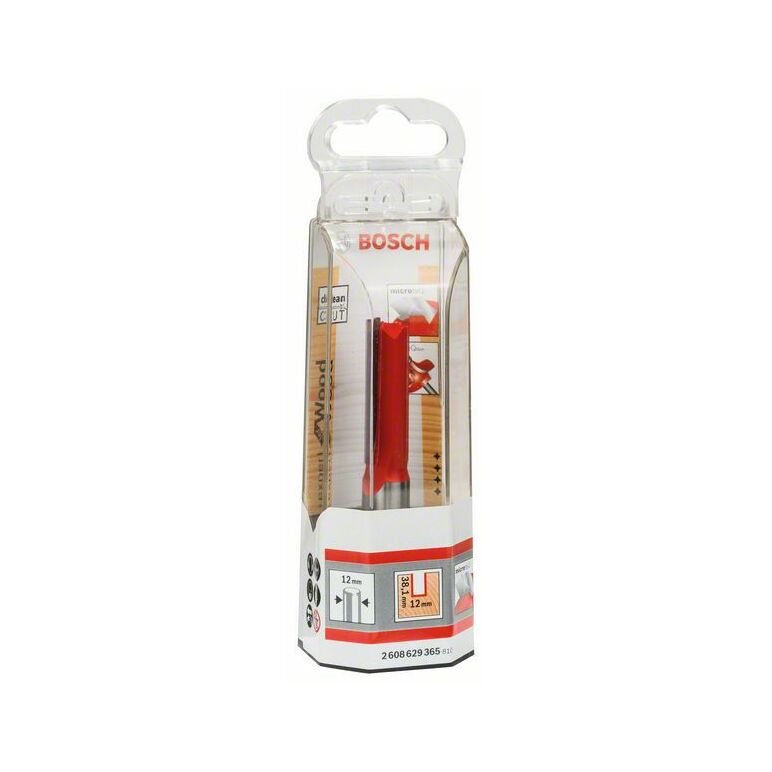 Bosch Nutfräser Expert for Wood, 12 mm, D1 12 mm, L 38,1 mm, G 80 mm (2 608 629 365), image 