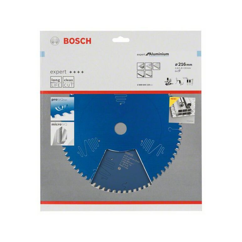 Bosch Kreissägeblatt Expert for Aluminium, 216 x 30 x 2,6 mm, 64 (2 608 644 110), image 
