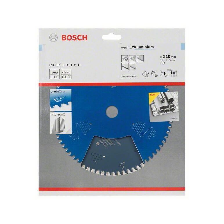 Bosch Kreissägeblatt Expert for Aluminium, 210 x 30 x 2,8 mm, 72 (2 608 644 105), image 
