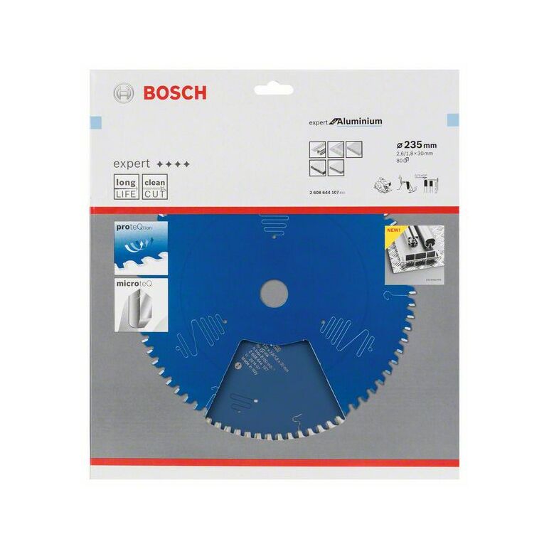 Bosch Kreissägeblatt Expert for Aluminium, 235 x 30 x 2,6 mm, 80 (2 608 644 107), image 