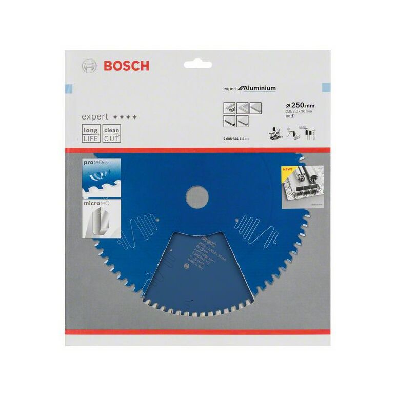 Bosch Kreissägeblatt Expert for Aluminium, 250 x 30 x 2,8 mm, 80 (2 608 644 111), image 