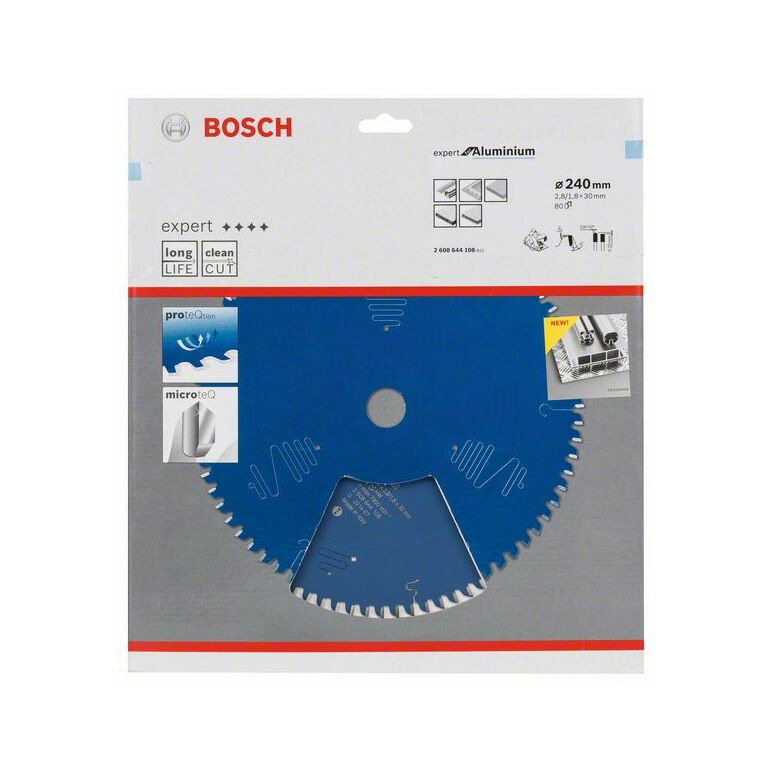 Bosch Kreissägeblatt Expert for Aluminium, 240 x 30 x 2,8 mm, 80 (2 608 644 108), image 