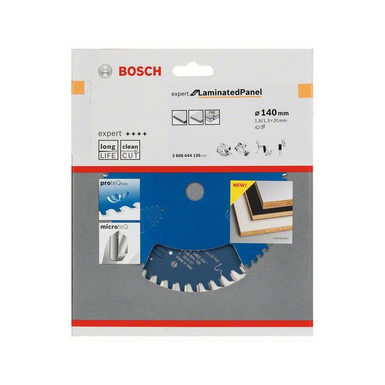 Bosch Kreissägeblatt Expert for Laminated Panel, 140 x 20 x 1,8 mm, 42 (2 608 644 126), image 