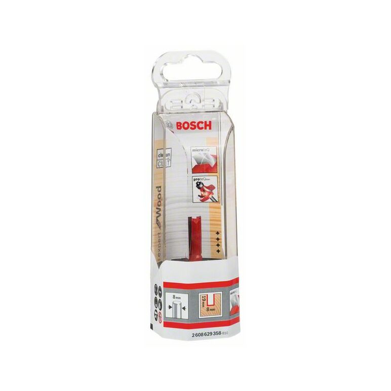 Bosch Nutfräser Expert for Wood, 8 mm, D1 8 mm, L 19 mm, G 52 mm (2 608 629 358), image 