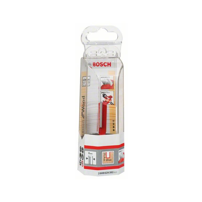 Bosch Nutfräser Expert for Wood, 8 mm, D1 10 mm, L 25,4 mm, G 62,4 mm (2 608 629 392), image 