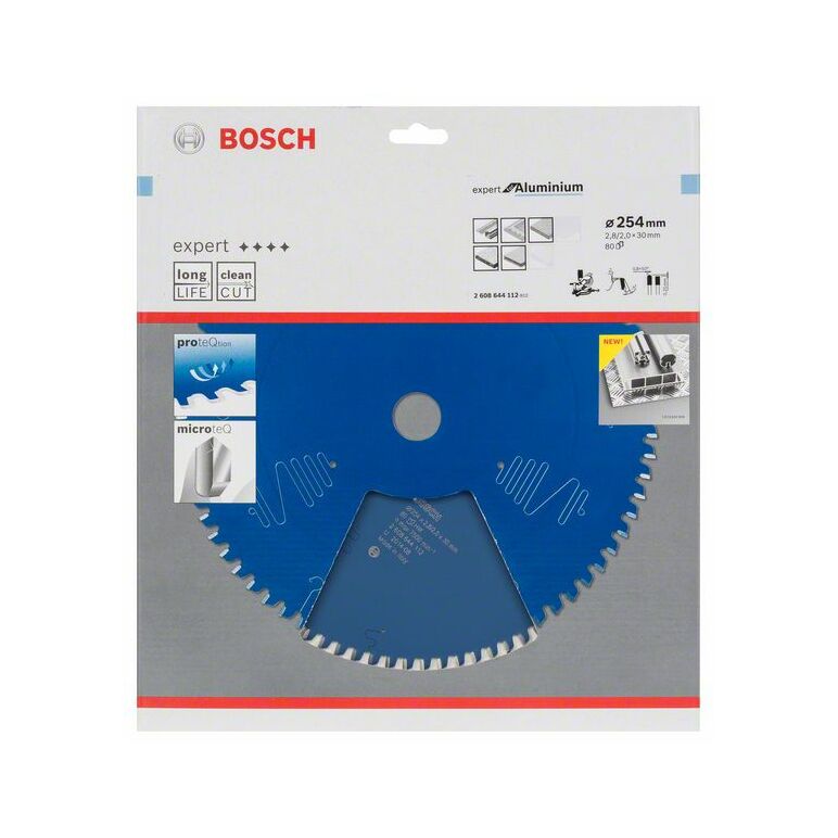 Bosch Kreissägeblatt Expert for Aluminium, 254 x 30 x 2,8 mm, 80 (2 608 644 112), image 