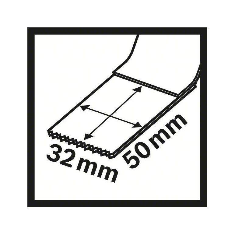Bosch Starlock Carbide Tauchsägeblatt PAIZ 32 AT Metal, 50 x 32 mm (2 609 256 D53), image _ab__is.image_number.default