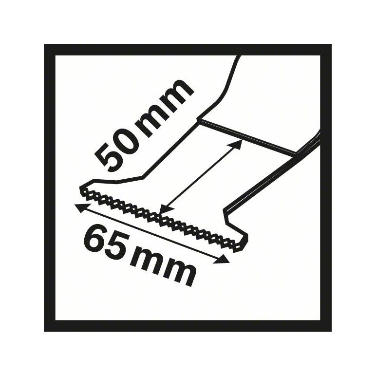 Bosch BIM Tauchsägeblatt PAII 65 APB, Wood and Metal, 50 x 65 mm, 1er-Pack (2 608 662 564), image _ab__is.image_number.default