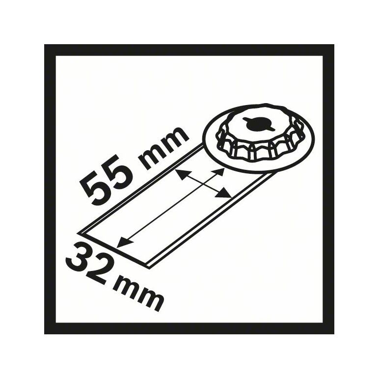 Bosch HCS Universalfugenschneider MAII 32 SC, 55 x 32 mm, 1er-Pack (2 608 662 583), image _ab__is.image_number.default