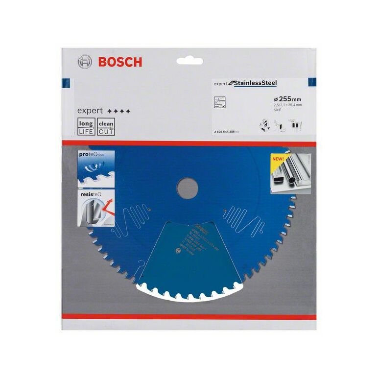 Bosch Kreissägeblatt Expert for Stainless Steel, 255 x 25,4 x 2,5 x 50 (2 608 644 286), image 