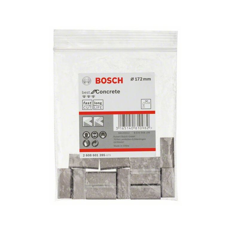 Bosch Segmente für Diamantbohrkronen 1 1/4Zoll UNC Best for Concrete 12, 172mm, 11,5mm (2 608 601 395), image 