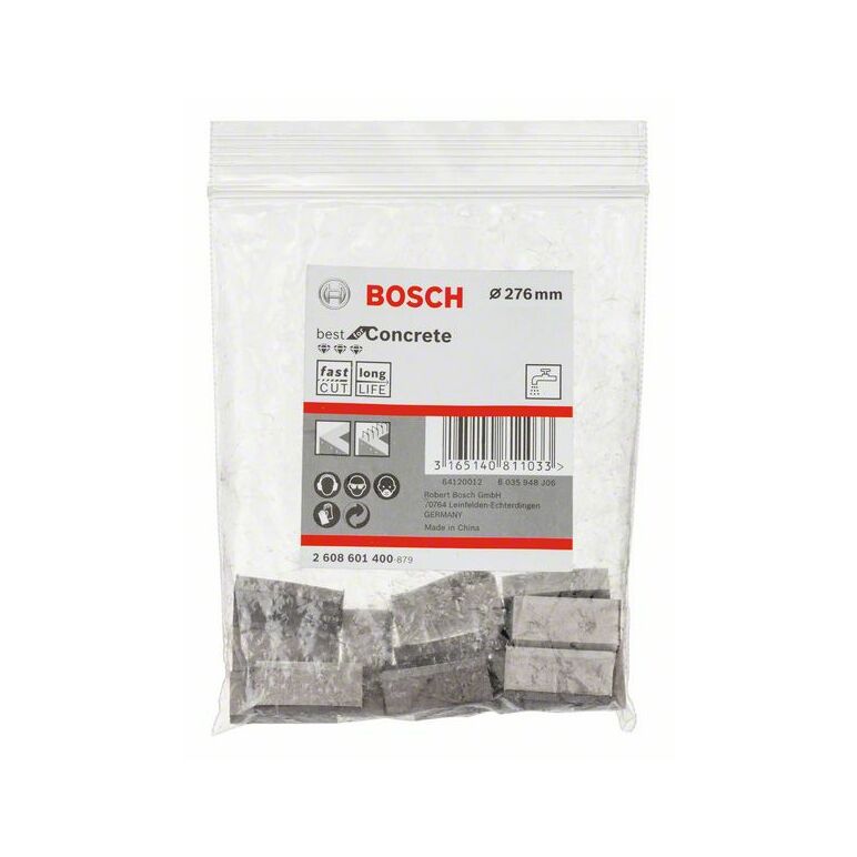 Bosch Segmente für Diamantnassbohrkronen1 1/4Zoll UNC Best for Concrete 17, 11,5mm,276 (2 608 601 400), image 