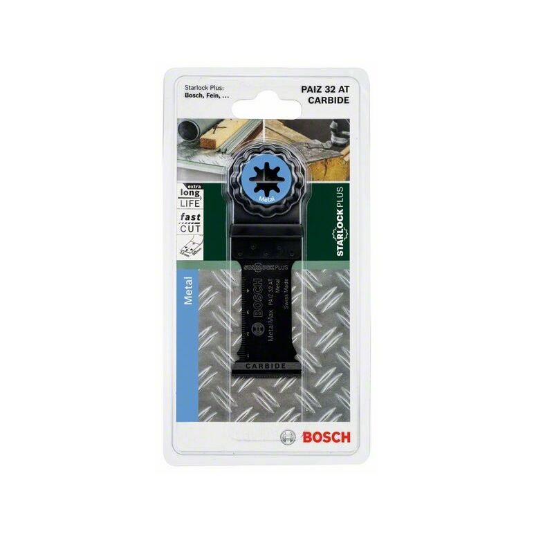 Bosch Starlock Carbide Tauchsägeblatt PAIZ 32 AT Metal, 50 x 32 mm (2 609 256 D53), image 