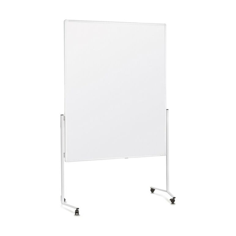 Magnetoplan Moderationstafel mit weißem Rahmen, einteilig, Karton weiß, 1200 x 1500 mm, image 