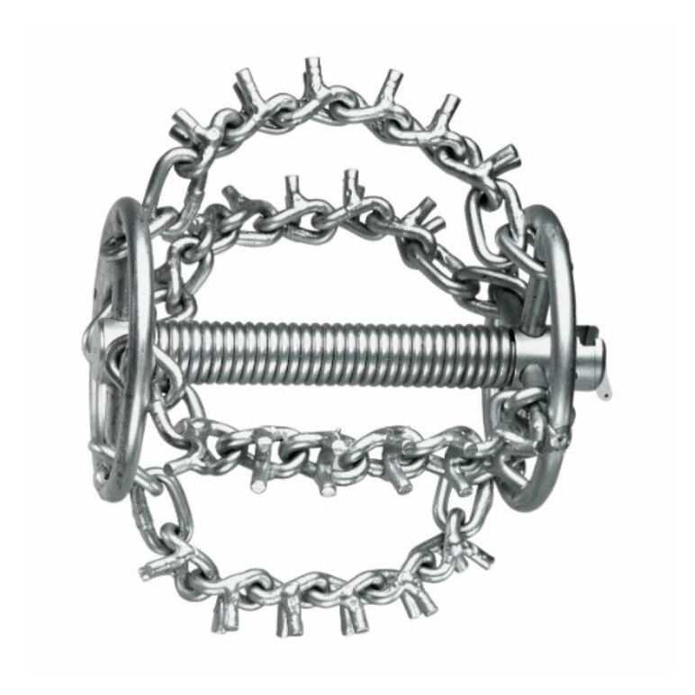 Rothenberger Kettenschleuderkopf mit Spikes, 4 Ketten und Ring, 22 mm 150 mm, image 
