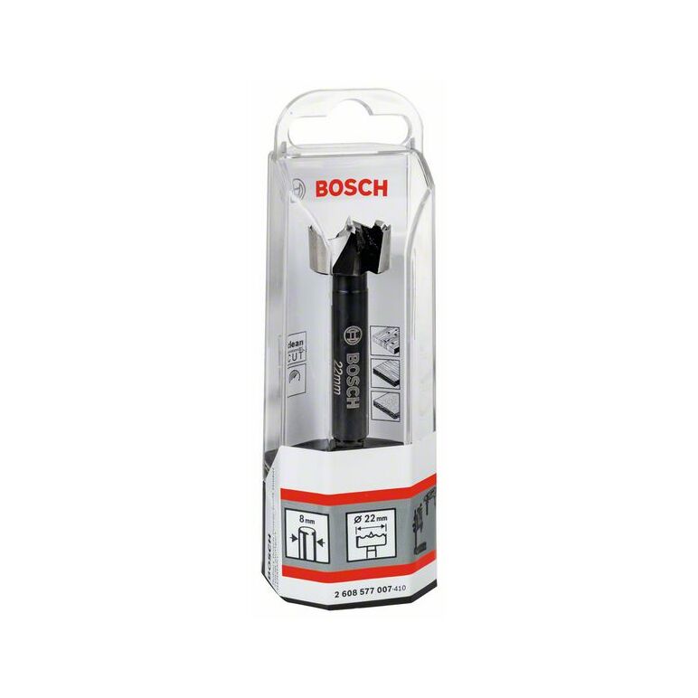 Bosch Forstnerbohrer, DIN 7483 G, 22 x 90 mm, d 8 mm, toothed-edge (2 608 577 007), image 